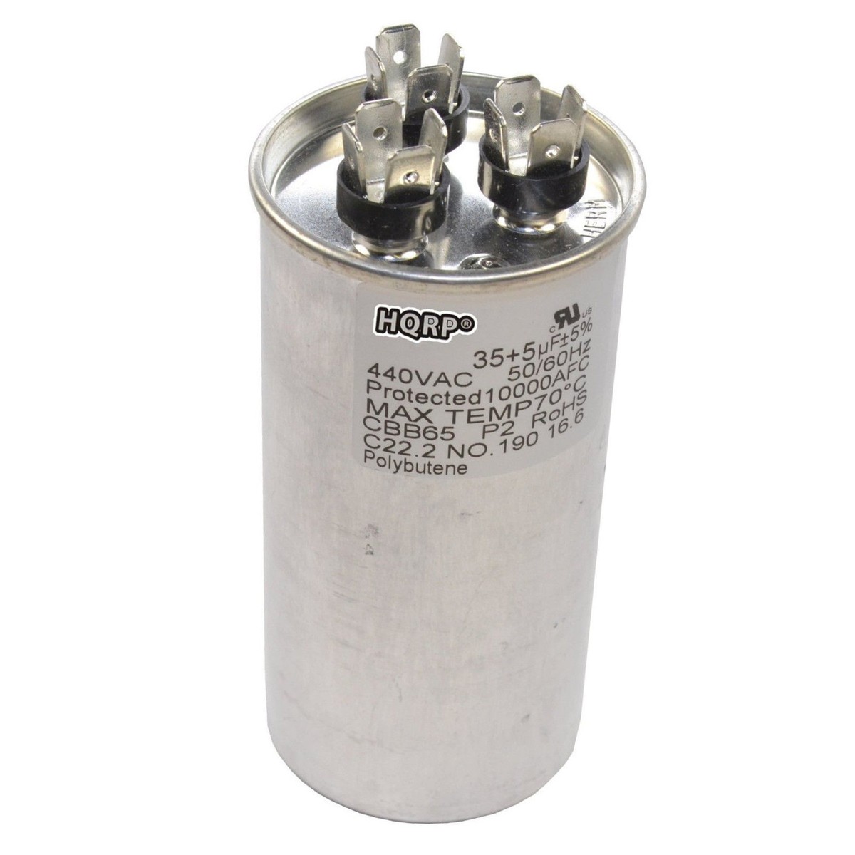 HQRP 35uf 5uf CBB65 370-440V Dual Run Capacitor 35MFD 5MFD
