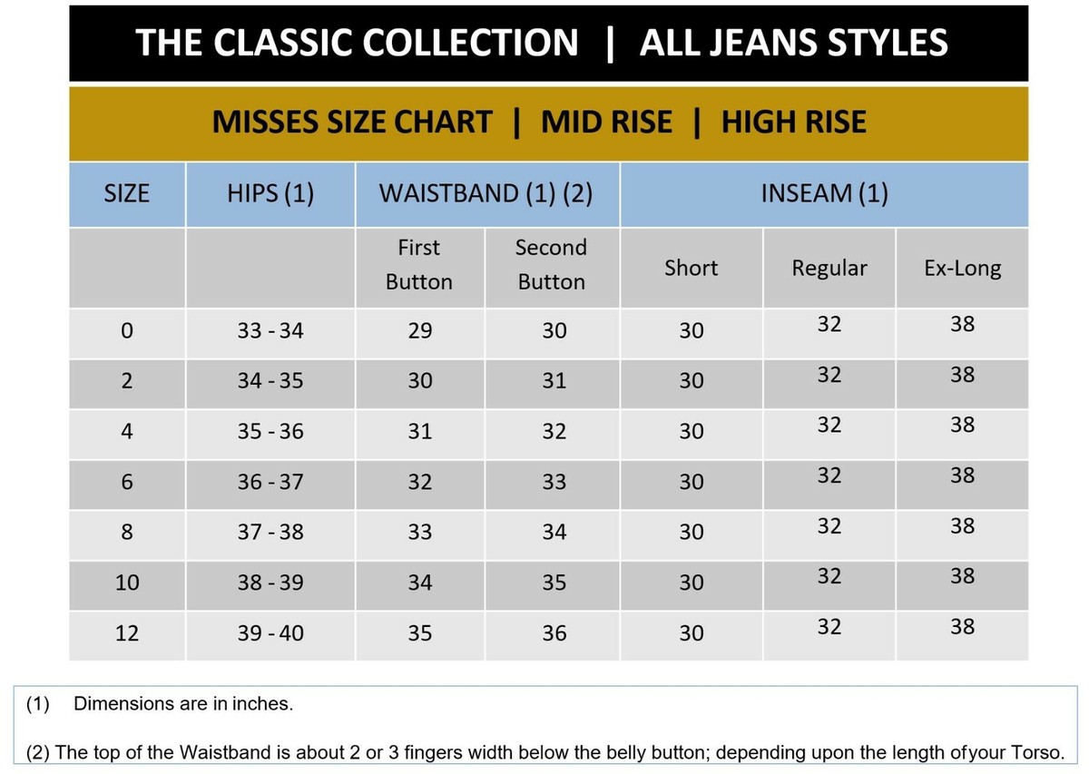 Kancan Size Conversion What's A 29 In Jeans B U Denim Women Custom