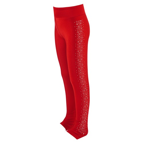 Kids Girls Trousers Practice Pants Rhinestones Bottoms Workout Leggings Jazz - Picture 21 of 31