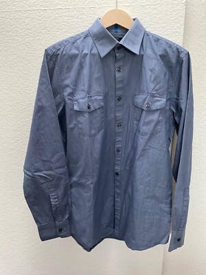 Esprit Slim Fit Langarm Herren Hemd L / 41/42 Blau Brusttaschen modern wie neu