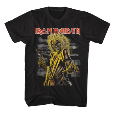 Iron Maiden Killers Album Cover Eddie Bloody Axe Men's T Shirt