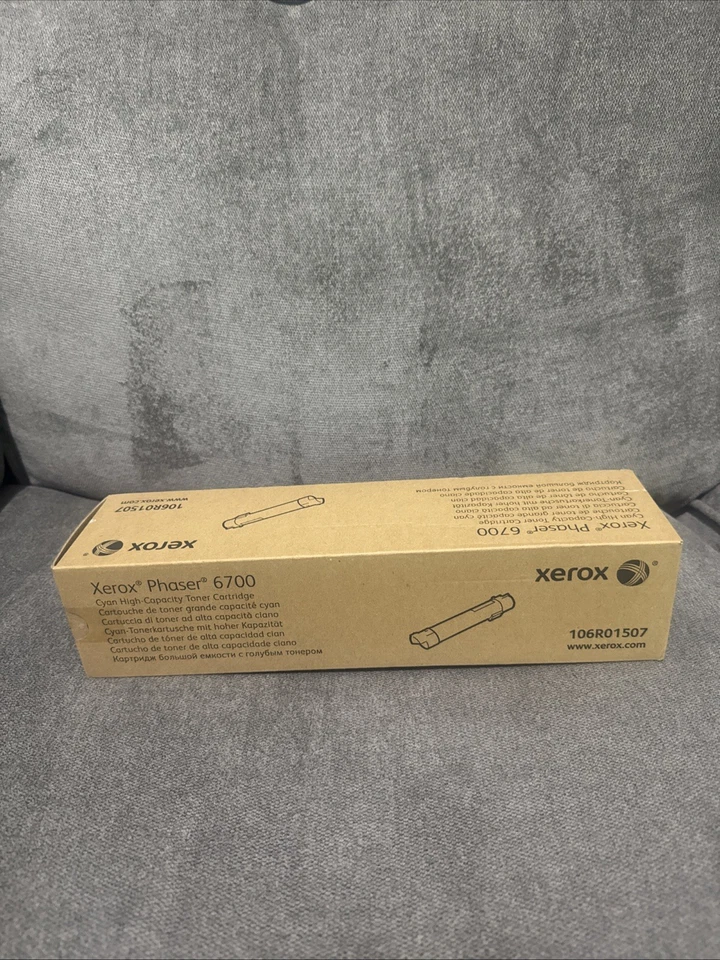 Xerox Phaser 6700 Toner CYAN HIGH CAPACITY Genuine OEM NEW - Image 1 of 4