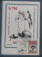 CARTE 1ER JOUR TIMBRE MONACO FESTIVAL DU CIRQUE MONTE-CARLO N° 2523 OBL 2005