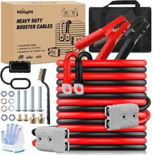 Nilight 20 Gauge 30 Feet Jumper Cables 1500 Amp Booster Battery Cables