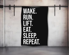 Motivational Gym Tapestry - Inspirational Weightlifting Wall Art