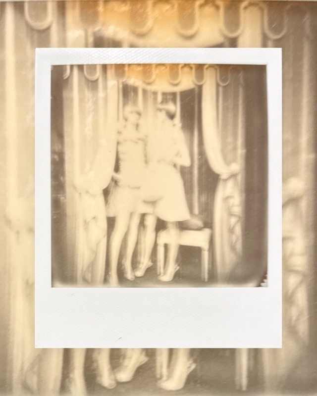 Original Polaroid 600 Art Photograph Vintage Fashion WindowDisplay Chanel Rococo