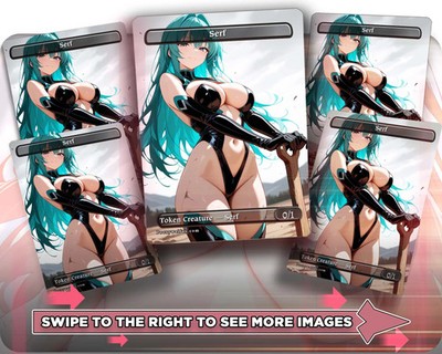 Serf (4) - 5x Waifu Tokens Custom Cards