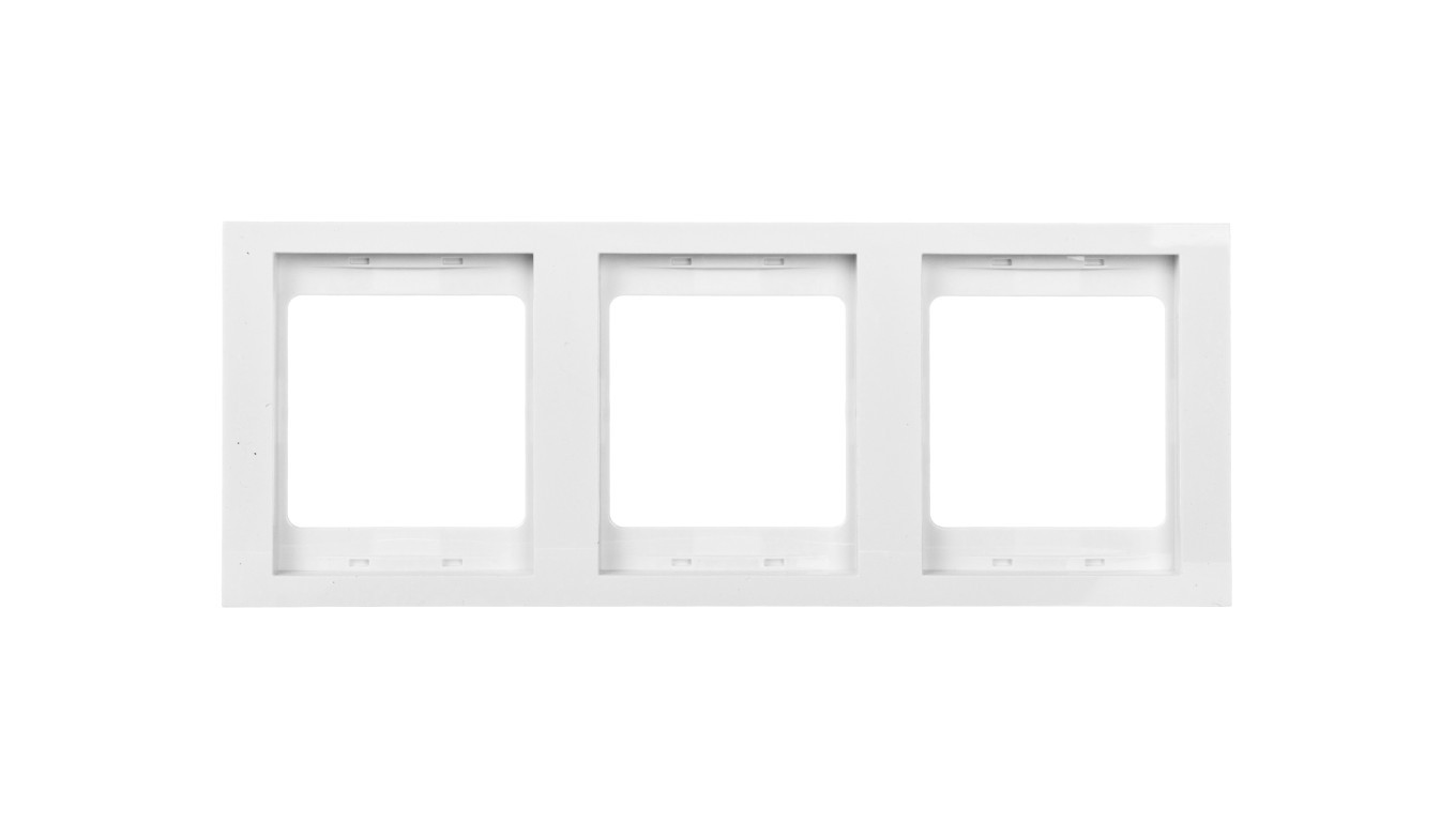 Berker K.1 Triple Frame Vertical Snow White13337009