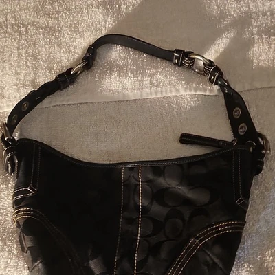 未使用級✨Coach Signature Soho Hobo Shoulder Coach Soho Hobo Bag for sale | eBay