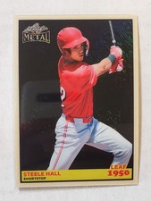 STEELE HALL 2026 Leaf Metal 1950 LEAF BLACK SHIMMER #'d 2/2 Reds