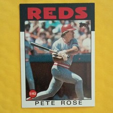 Topps 1986 Topps Pete Rose Cincinnati Reds #1 Base Set Baseball Card