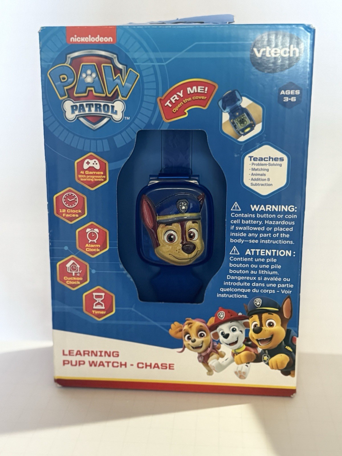 VTech Paw Patrol Chase Learning Watch for Kids Ages 3-6