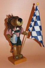 Christian Ulbricht Nussknacker Bayerischer Löwe 40cm Wappen Erzgebirge Rarität