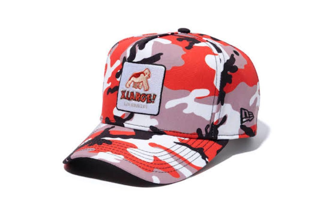 XLARGE NEW ERA Men's base ball Cap Camouflage Red Snapback Cool Unisex Rare used