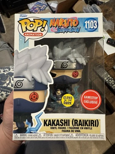 Funko Pop! Naruto Kakashi (Raikiri) Glows GITD #1103 - Gamestop Exclusive