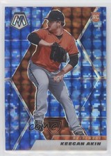 2021 Panini Mosaic Rookie Blue Camo Mosaic Prizm Keegan Akin #239 0ed