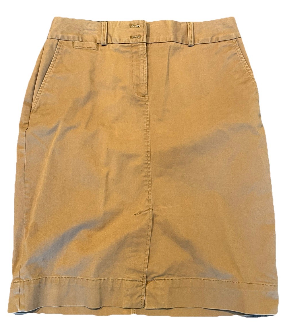 Banana Republic Women’s Dark Beige Pencil Skirt, Cotton Blend, Size 10
