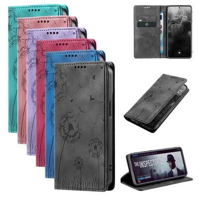 LBH TEC EXPERT Custodia cellulare per Samsung Galaxy A17 / A17 5G RFID pieghevole cover case fiore 9H vetro