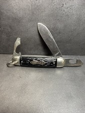 COLONIAL Knife Made in USA Forest Master Campers Multi Tool Vintage