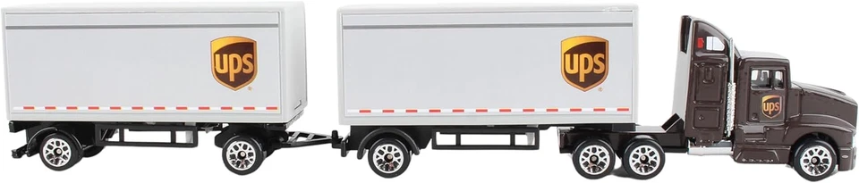 Daron UPS Die Cast Tractor with 2 Trailers - Image 4 of 4