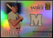 2002 Topps Tribute DUKE SNIDER Milestone Mateirals M Jersey Refractor NM-MT+