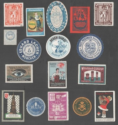 München Lacher Wittelsbach Zugspitz / Reklamemarke Reklamemarken Serie Konvolut