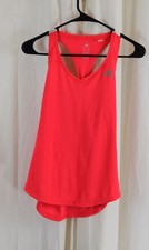 Adidas Women's Run Racerback Tank Top Neon Melon Size XS