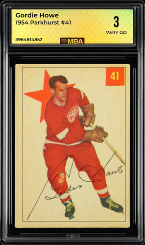 Gordie Howe #41 1954 Parkhurst card