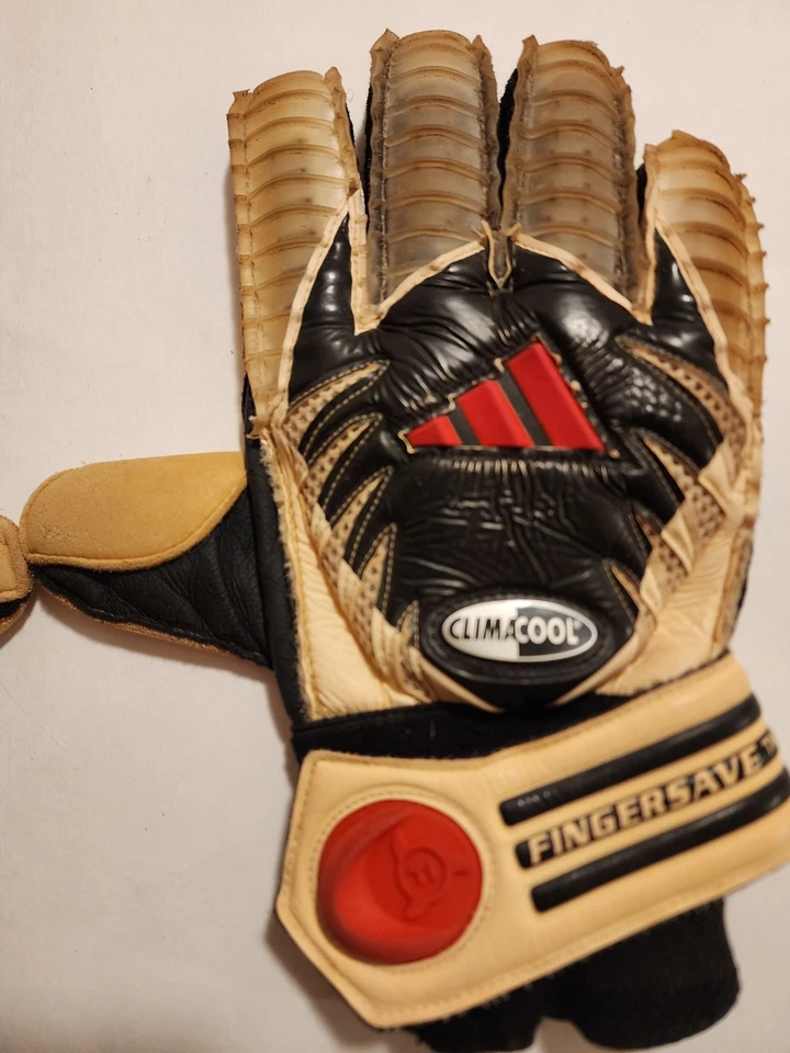 Vintage Adidas Fingersave Climacool Ti 2002 Goalkeeper Gloves SIZE 8 - Image 2 of 4