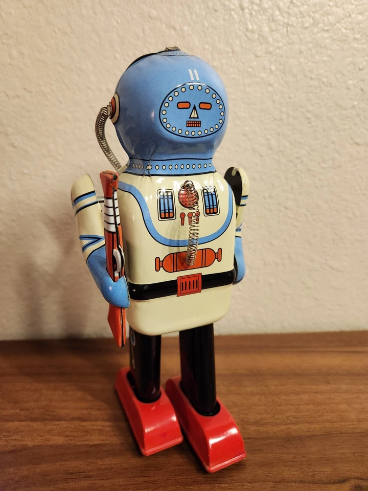 De colección Inter Planet Space Captain Tin Wind Up Sin Llave Schylling MS402 Foto 2 de 4