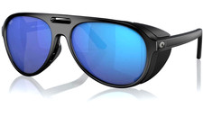 Costa Del Mar Grand Catalina Matte Black / Blue Mirror Polarized Glass 580G NEW