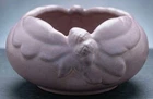 Van Briggle pottery 1920s Ming Acorn flower vase/bowl Oak Leaf pattern