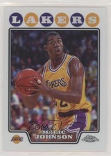 2008-09 Topps Chrome Refractor Magic Johnson #171 HOF 07va