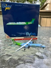 GeminiJets 1:400 Flybe Bombardier Dash 8 Q400 G-JEDP Green Carbon Diecast Model