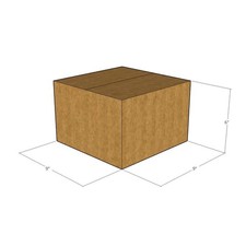 10 9x9x6 1/2 Kraft Brown Corrugated Shipping Boxes 48 ECT Double-Wall New