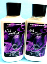 Bath  Body Works "BLACK AMETHYST" 8 oz body lotion x2