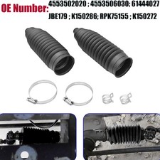 Pair Inner Tie Rod Bootrack Pinion Bellow Black For 2002-2014 Toyota Camry
