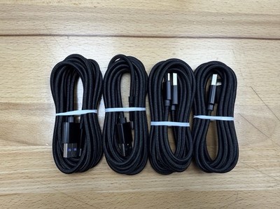 4X Cable Trenzado USB Tipo C 6FT para Samsung S24+ y S23+
