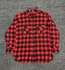 Vintage Woolrich Shirt Shacket Men Large Mackinaw 80s Flannel Wool Made In USA