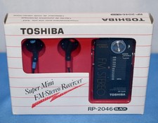NOS RARE Vintage Toshiba RP-2046 Mini FM Multiplex Stereo Receiver Japan E2C