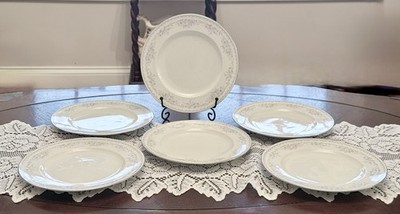 Vintage Johanna Haviland Royal Lace Bread and Butter Plates, Set Of 6, 8 