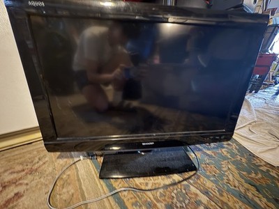 Sharp Aquos TV With Power Cord, Buttons On Side Of Tv For Power