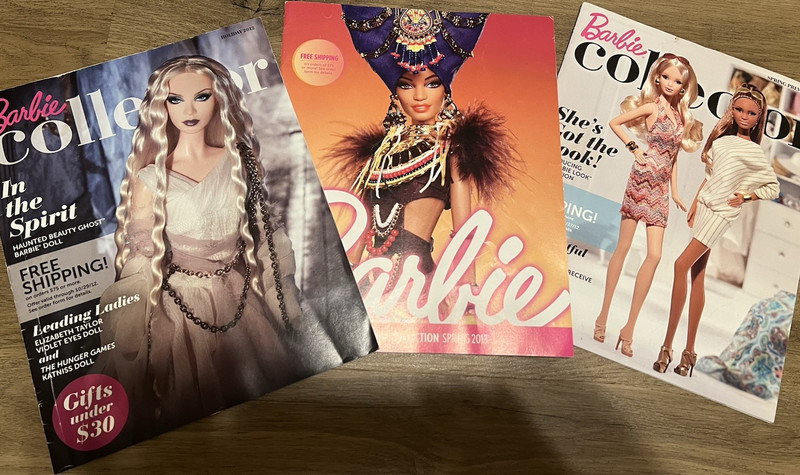Barbie Collector Magazine Lot of 3: Spring 2013 (2) & Holiday 2012, English