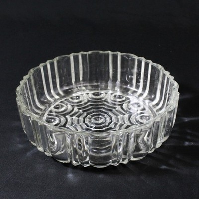Anchor Hocking Old Cafe Klare Glas Candy Dish Ohne Deckel Rund 7'' 2'' Höhe