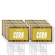 Farm Fresh Corn Yard Sign Locally Grown, Sweet Harvest, Seasonal Favorites
