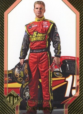 PRESSEAUSWEIS 2012 TOTAL MEMORABILIA CLINT BOWYER #4 126/275 GOLD PARALLEL CARD