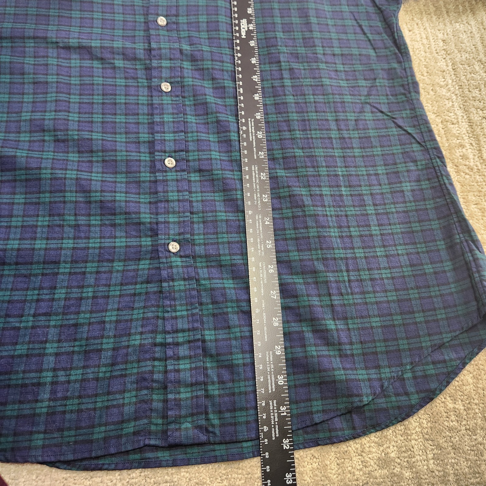 Polo Ralph Lauren Shirt Men XL Slim Fit Blackwatc… - image 6