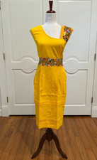 One of a Kind Mexican embroidered dress, hand Embroidered with Silk threads.