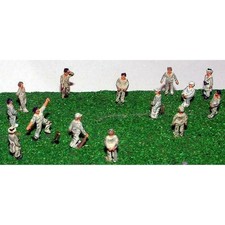 Cricket Game Figures N Scale Langley A76
