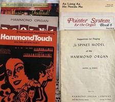 Lot Of Vintage Organ Instructional Booklets Hmmond Hal Leonard